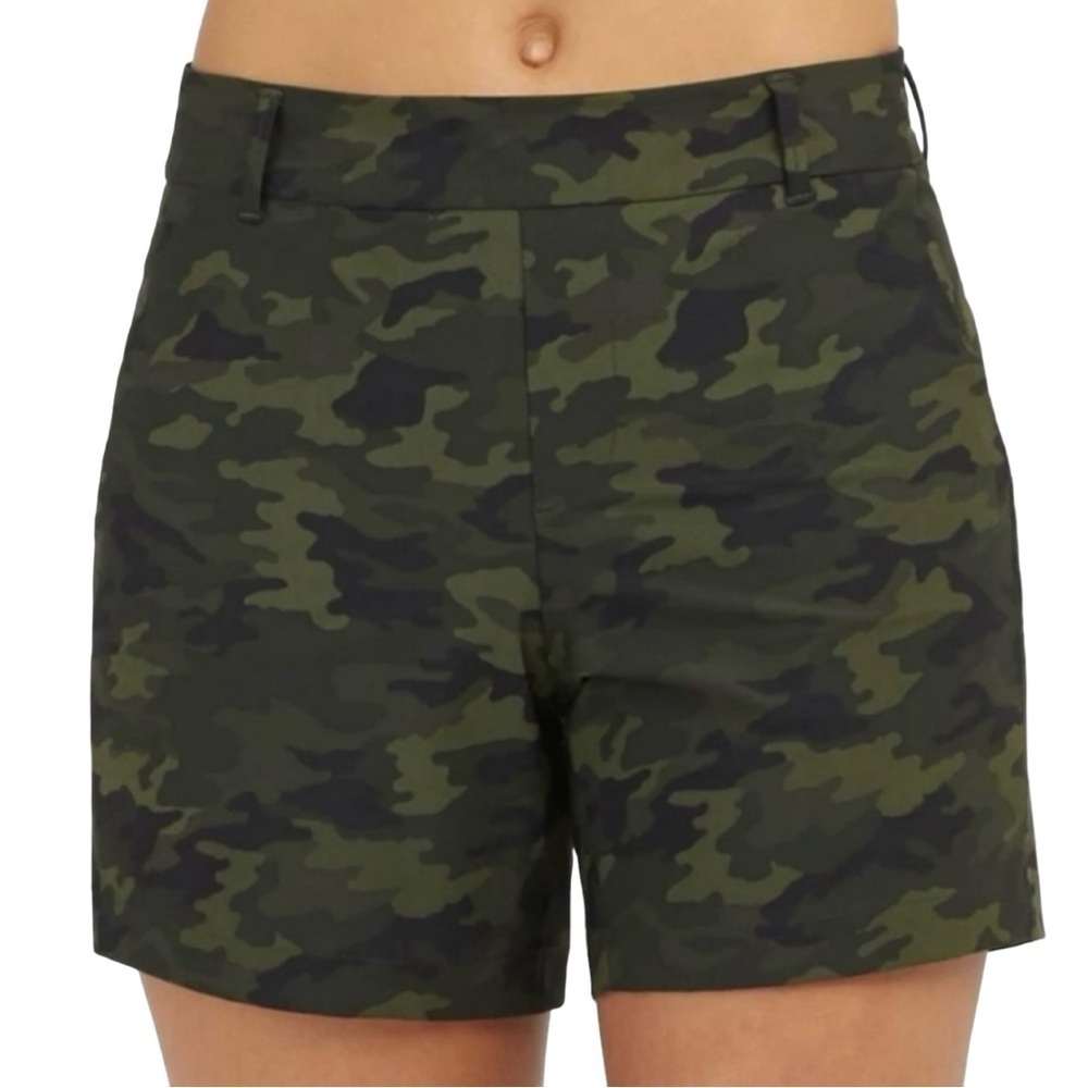 Spanx Green Camo Sunshine Shorts 6” Sz.1X - Picture 1 of 16
